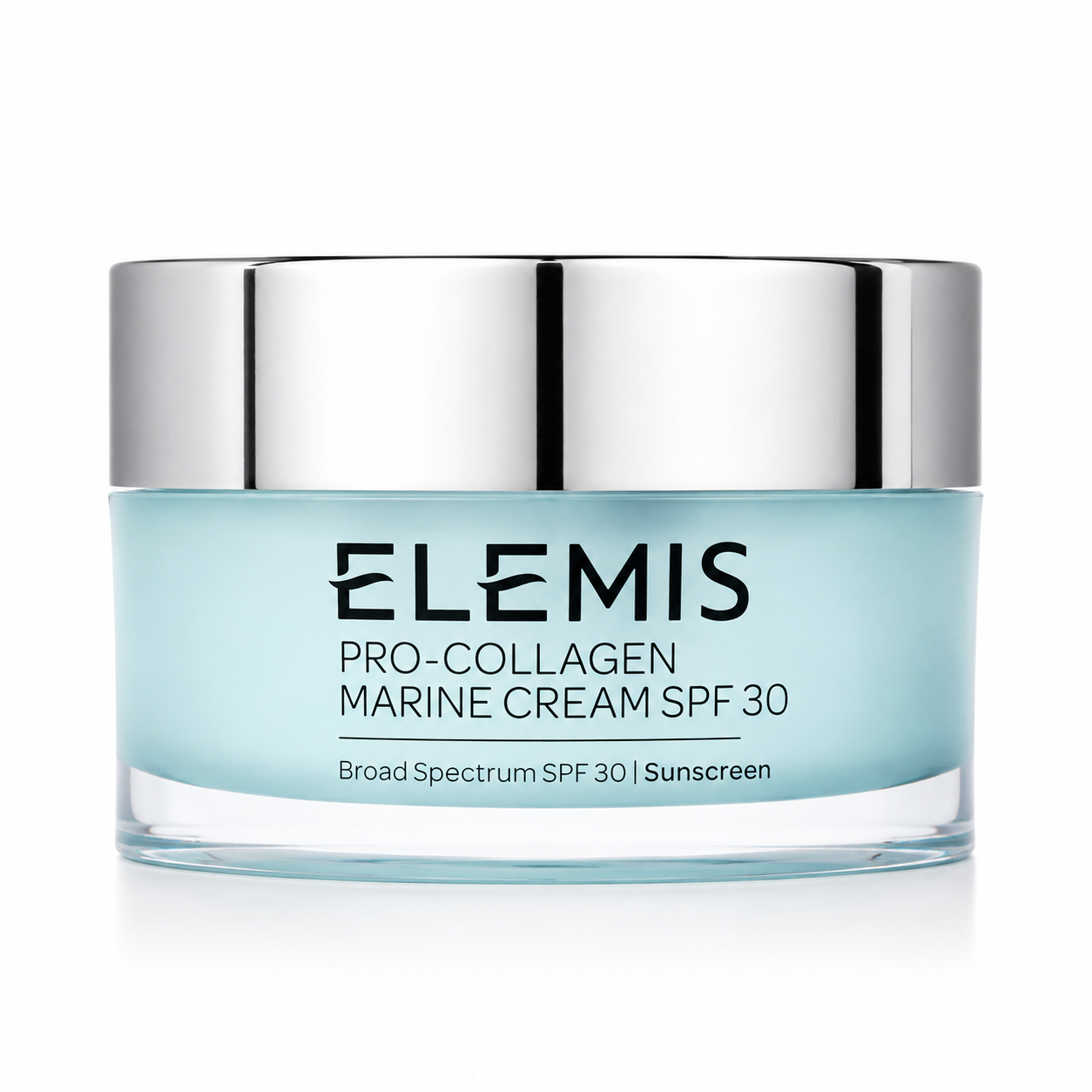 Elemis Pro-Collagen Marine Cream SPF 30 jar on a white background