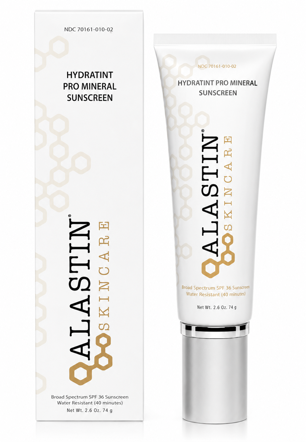 Alastin Skincare hydrating cream and packaging on a white background