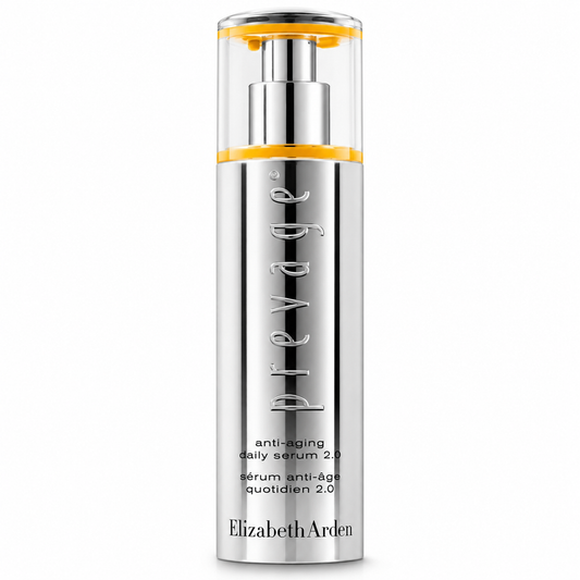 Elizabeth Arden serum bottle on a white background