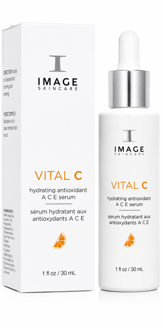 IMAGE Skincare VITAL C serum with packaging on a white background