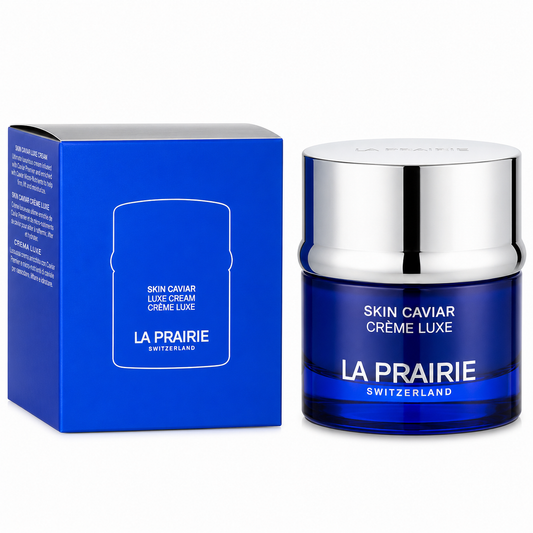 La Prairie Skin Caviar Crème Luxe jar and packaging on a white background