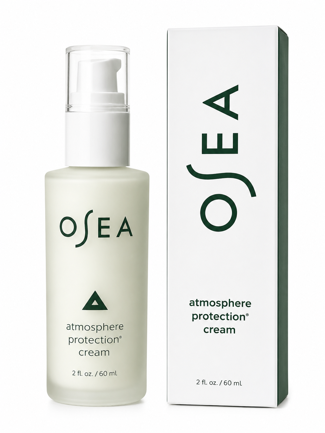 OSEA skincare bottle and packaging on a white background